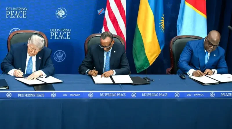 Nta guhana ibiganza, Tshisekedi na Kagame bavuze ko bafite “icyizere” mu masezerano basinye