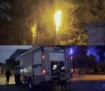 Ipoto y’amashanyarazi yafashwe n’inkongi y’umuriro, Polisi irahagoboka