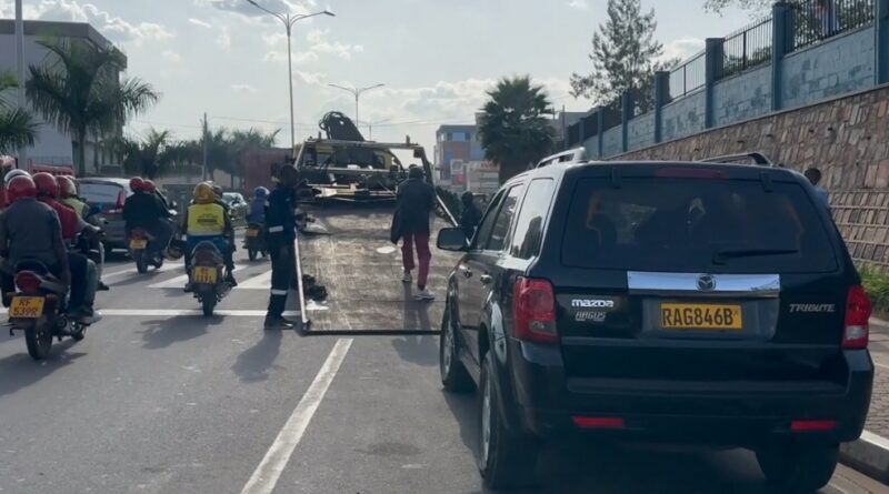 Kigali-Remera: Impanuka y’imodoka yari ihitanye abantu Imana ikinga akaboko