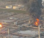 Texas: Inkongi yibasiye uruganda rutunganya peteroli, abaturage basabwa kuguma mu ngo