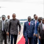 Kagame yageze i Brazzaville mu muhango w’irahira rya Perezida w’icyo gihugu