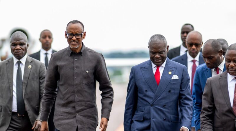 Kagame yageze i Brazzaville mu muhango w’irahira rya Perezida w’icyo gihugu