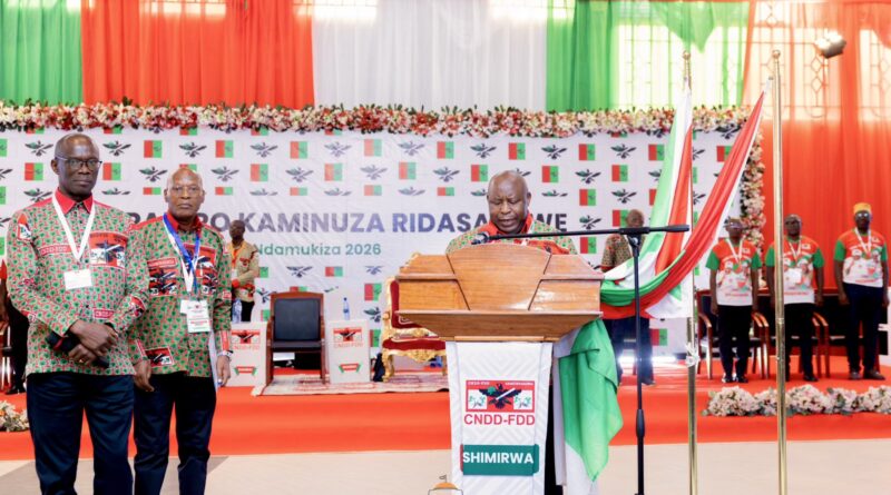 Burundi: CNDD-FDD yatangaje umukandida uzayihagararira mu matora ya perezida mu 2027
