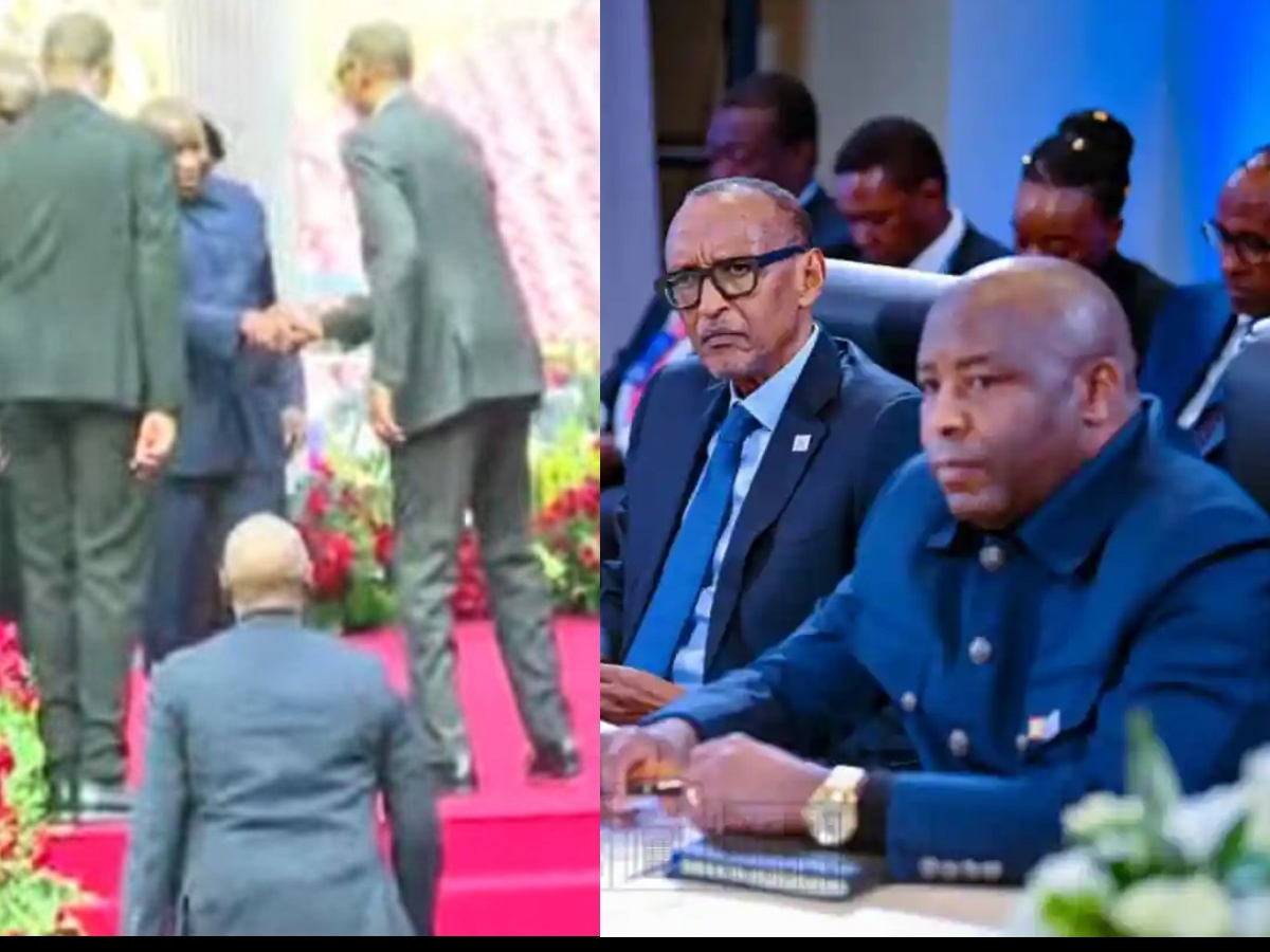 Kuramukanya kwa Perezida Kagame na Ndayishimiye i Brazaville gukomeje kuvugisha benshi