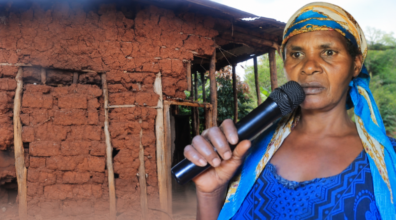 Kamonyi: Imvura yose ayirarana umutima uhagaze, kubera inzu ishaje yenda kumugwaho