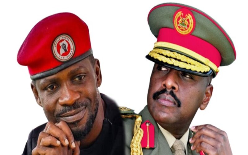 Gen. Muhoozi yise Bobi Wine ikigwari