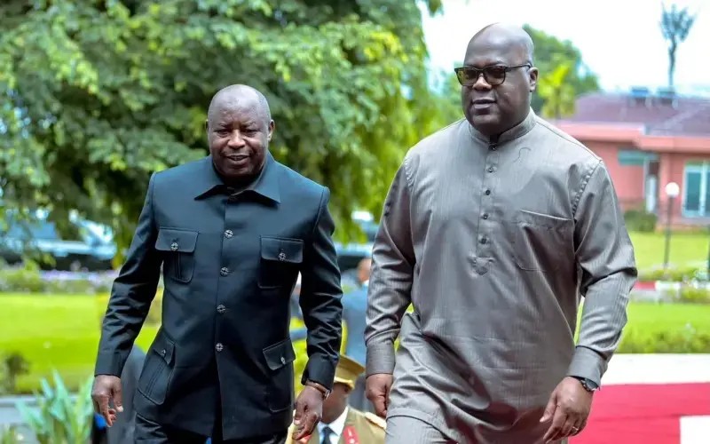 Impamvu Perezida Ndayishimiye yasuye Tshisekedi