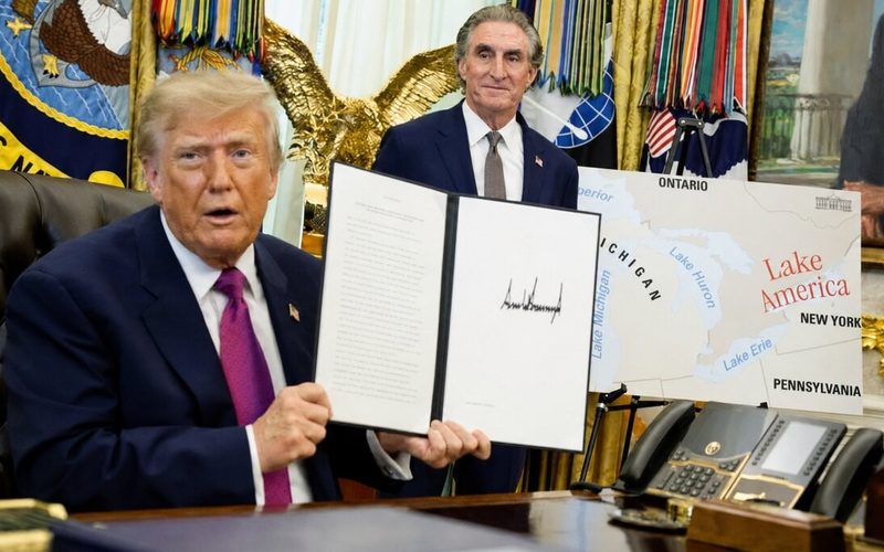Trump yahinduye izina ry’ikiyaga